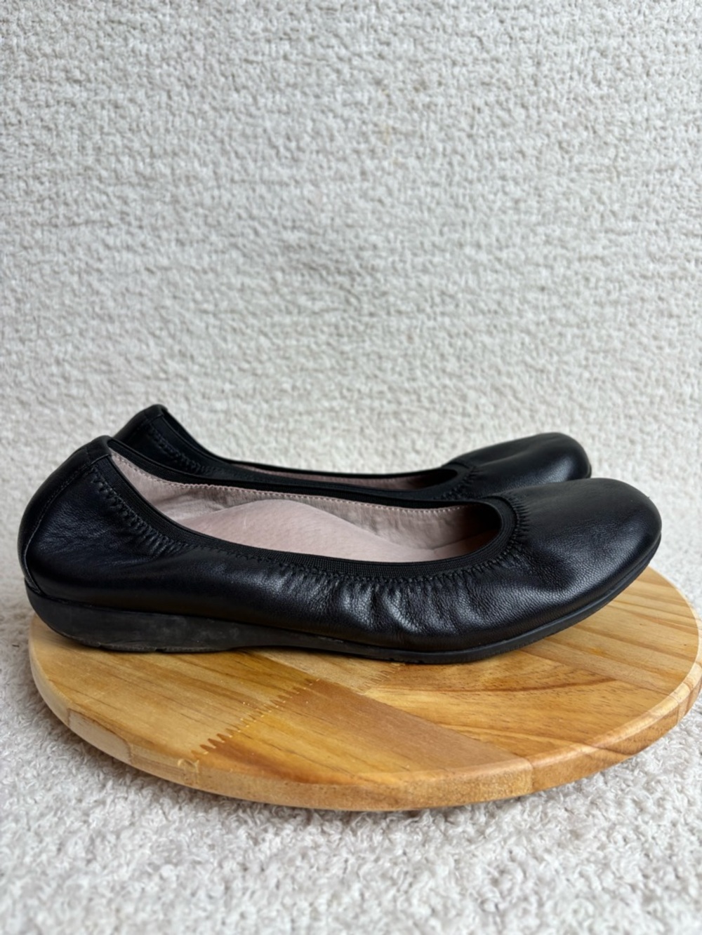 Abeo BIO System Shoes Womens 9N Black Tia Ballet Flats Leather Arch Support